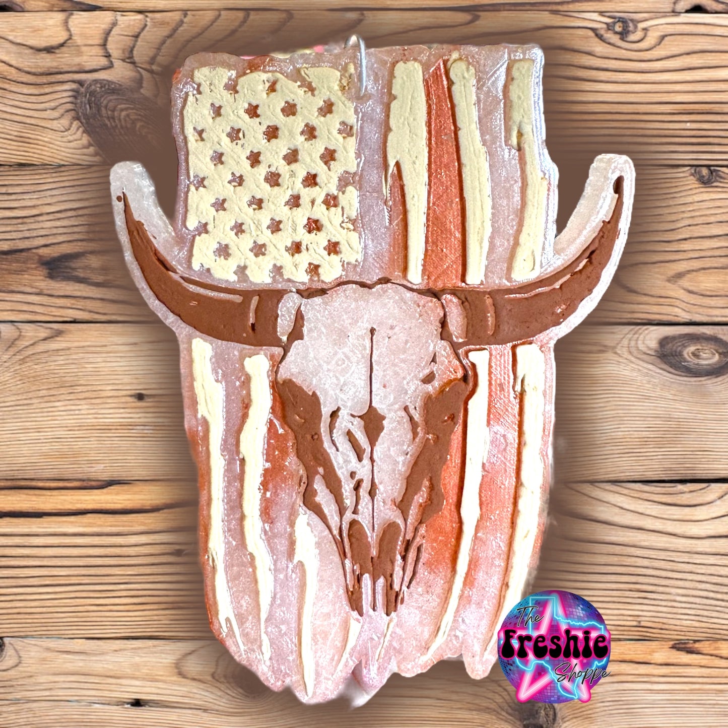 American Flag W/ Steer Head