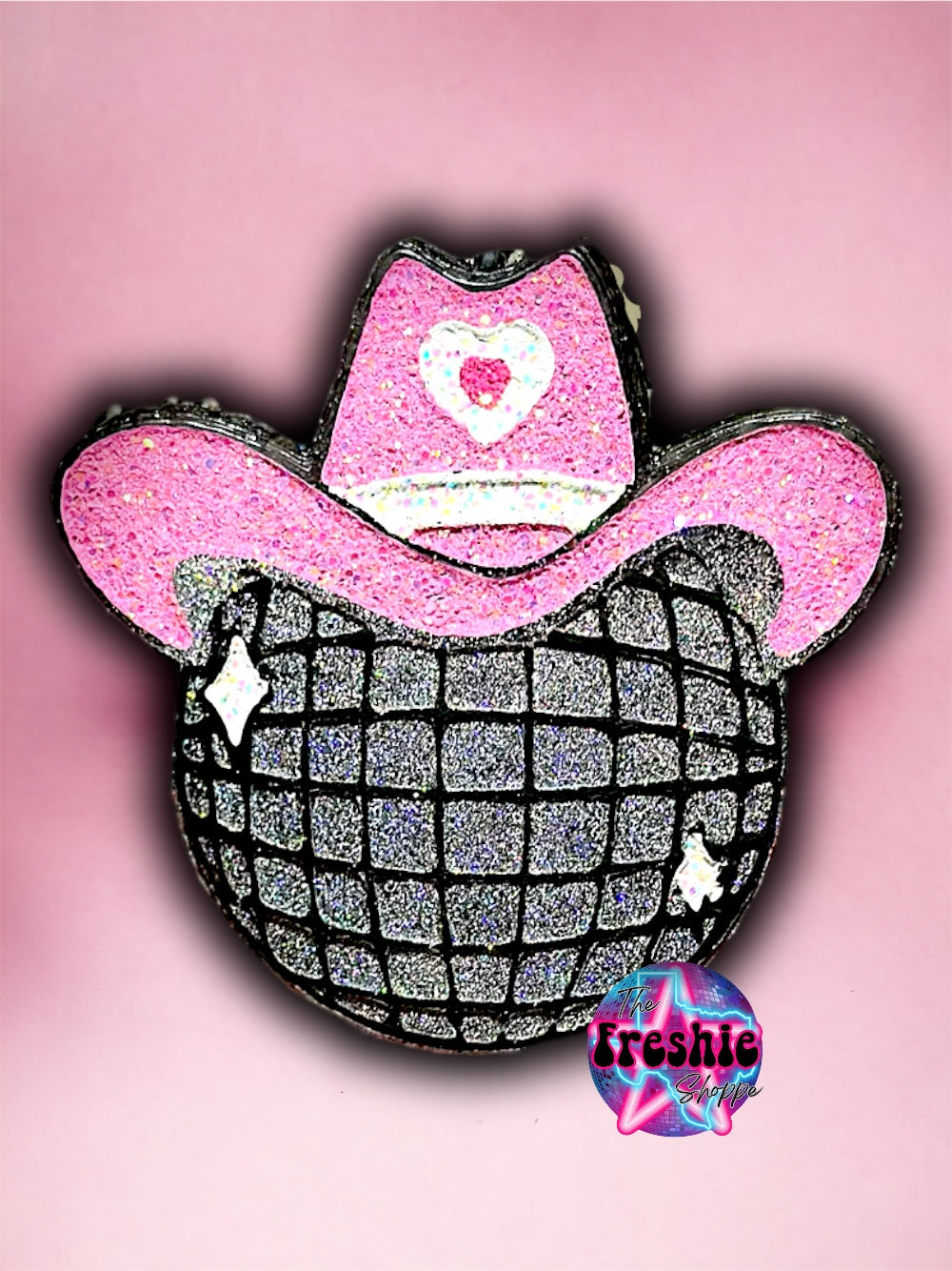 Disco Ball W/ Heart Cowboy Hat