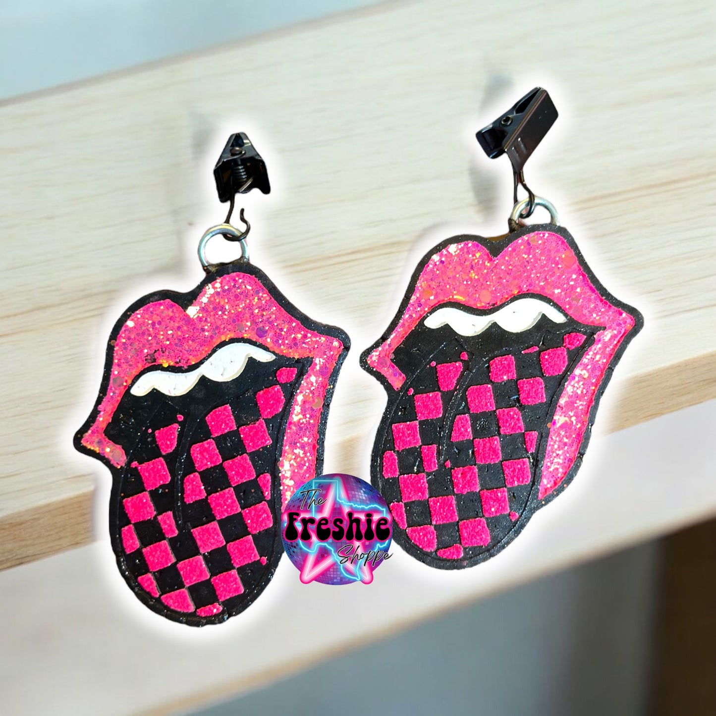 Checkered Tongue Vent Clips