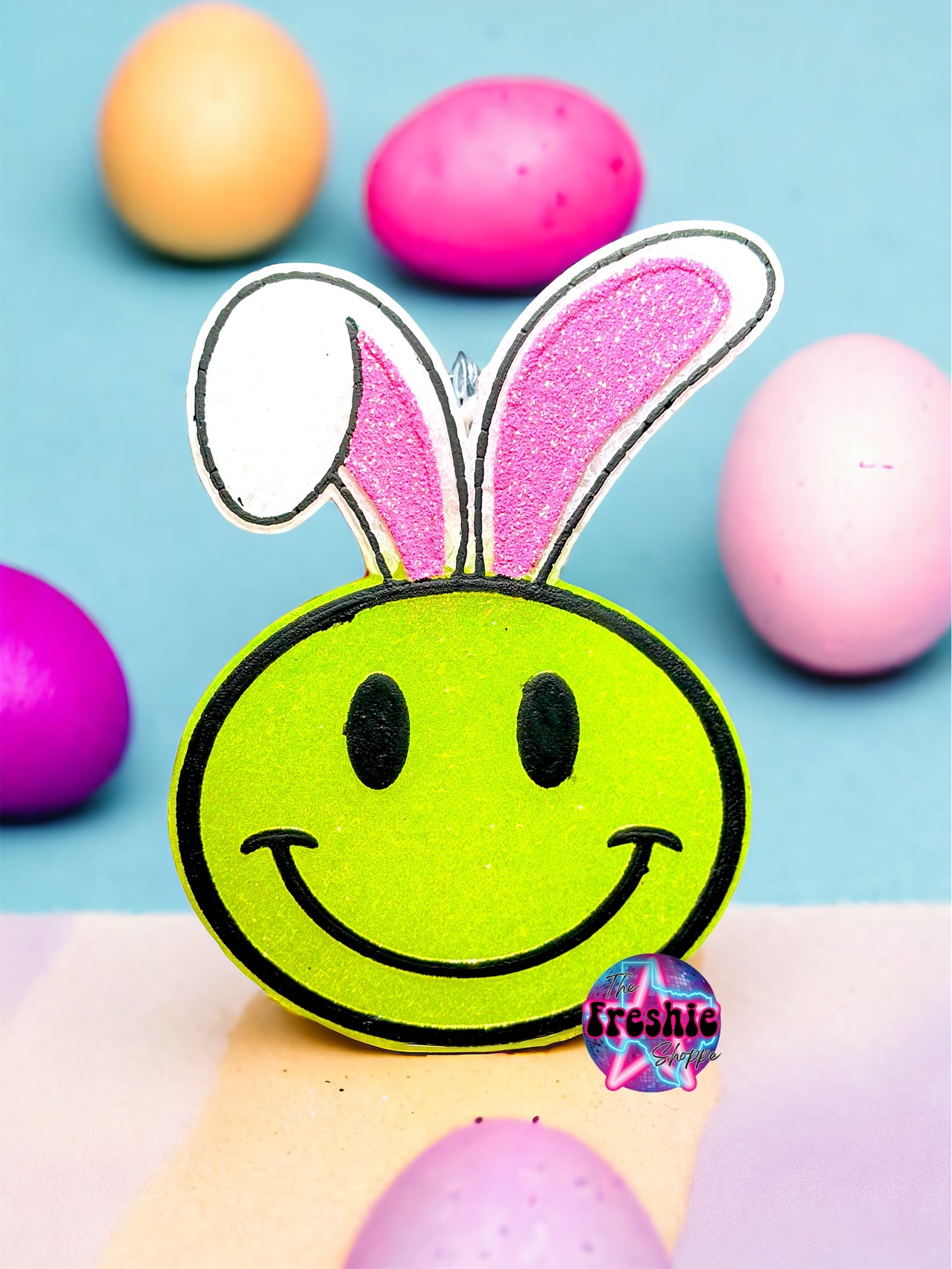 Easter Smiley Face Bunny Ears