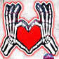 Skeleton Hand Heart