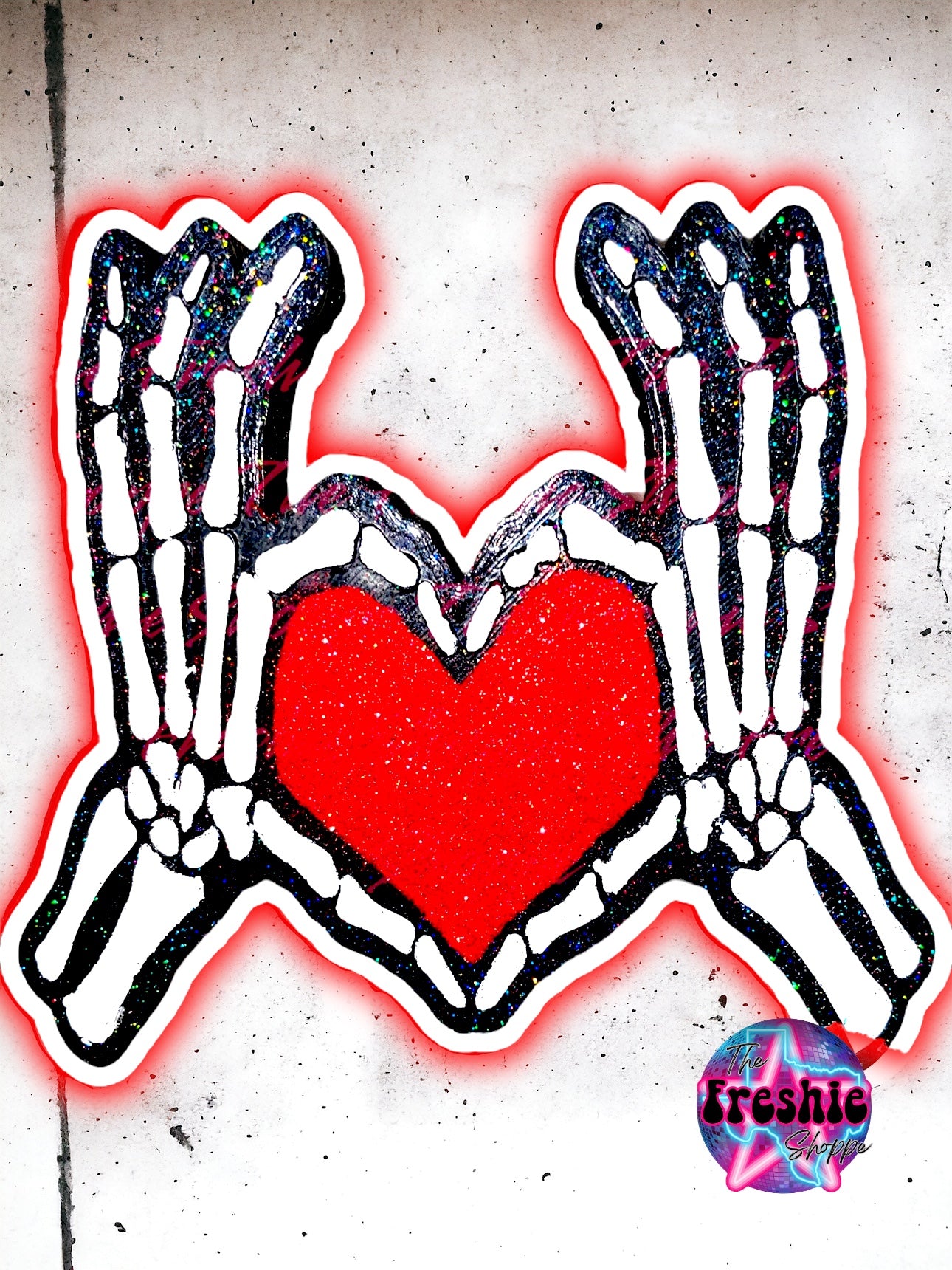 Skeleton Hand Heart