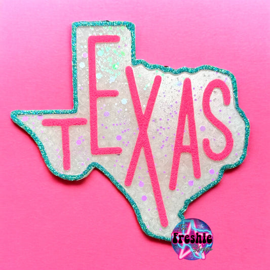 Texas shape w/ The Word Texas