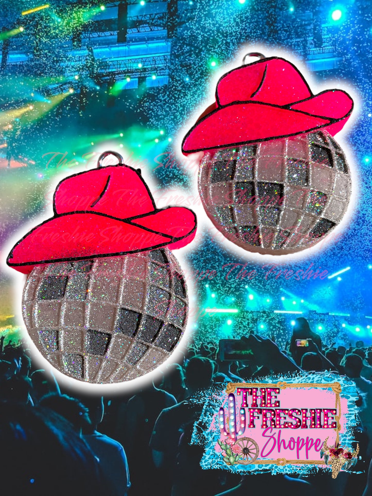 Disco Cowboy Hat Vent Clips