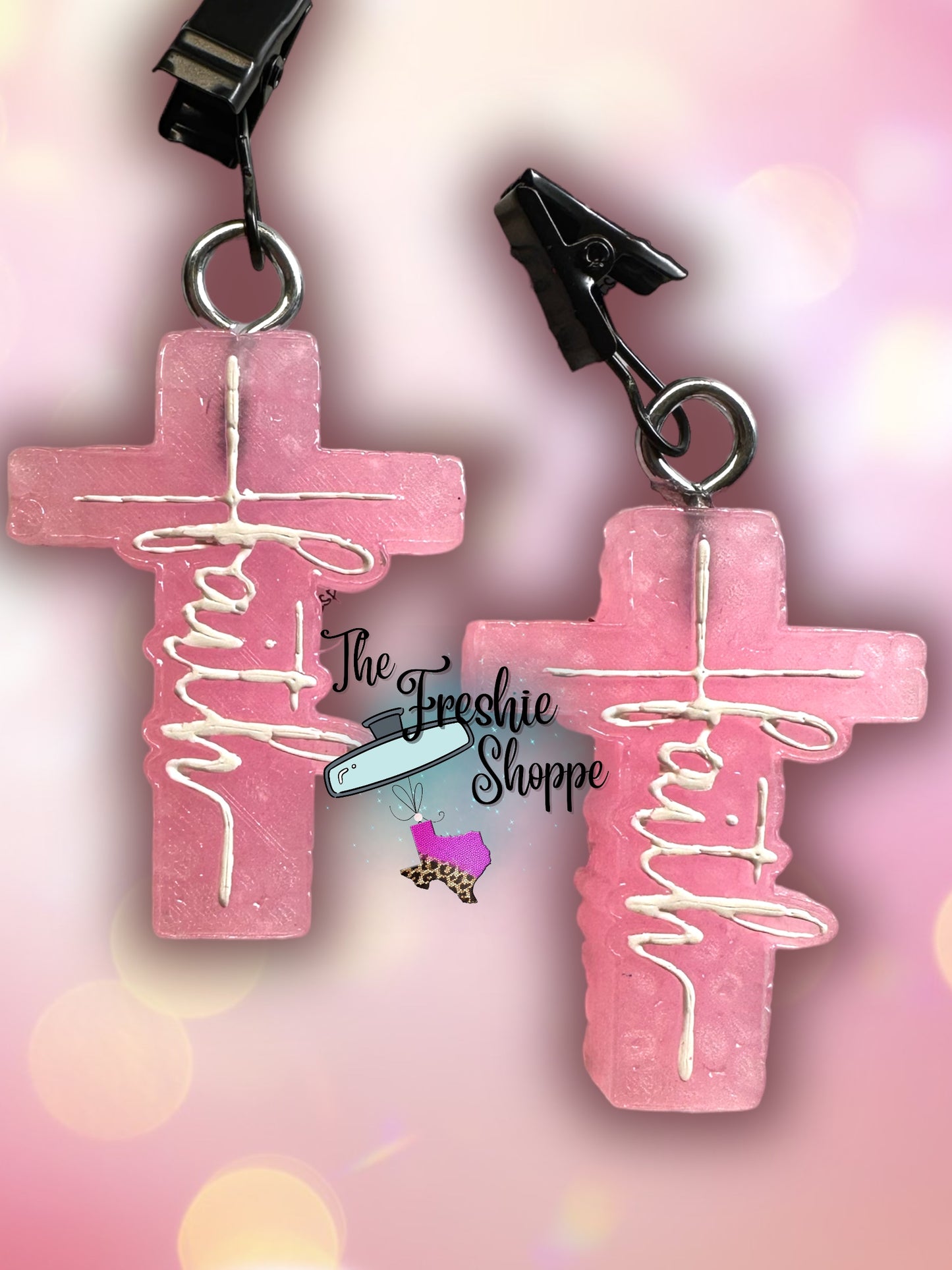 Faith Cross Vent Clips