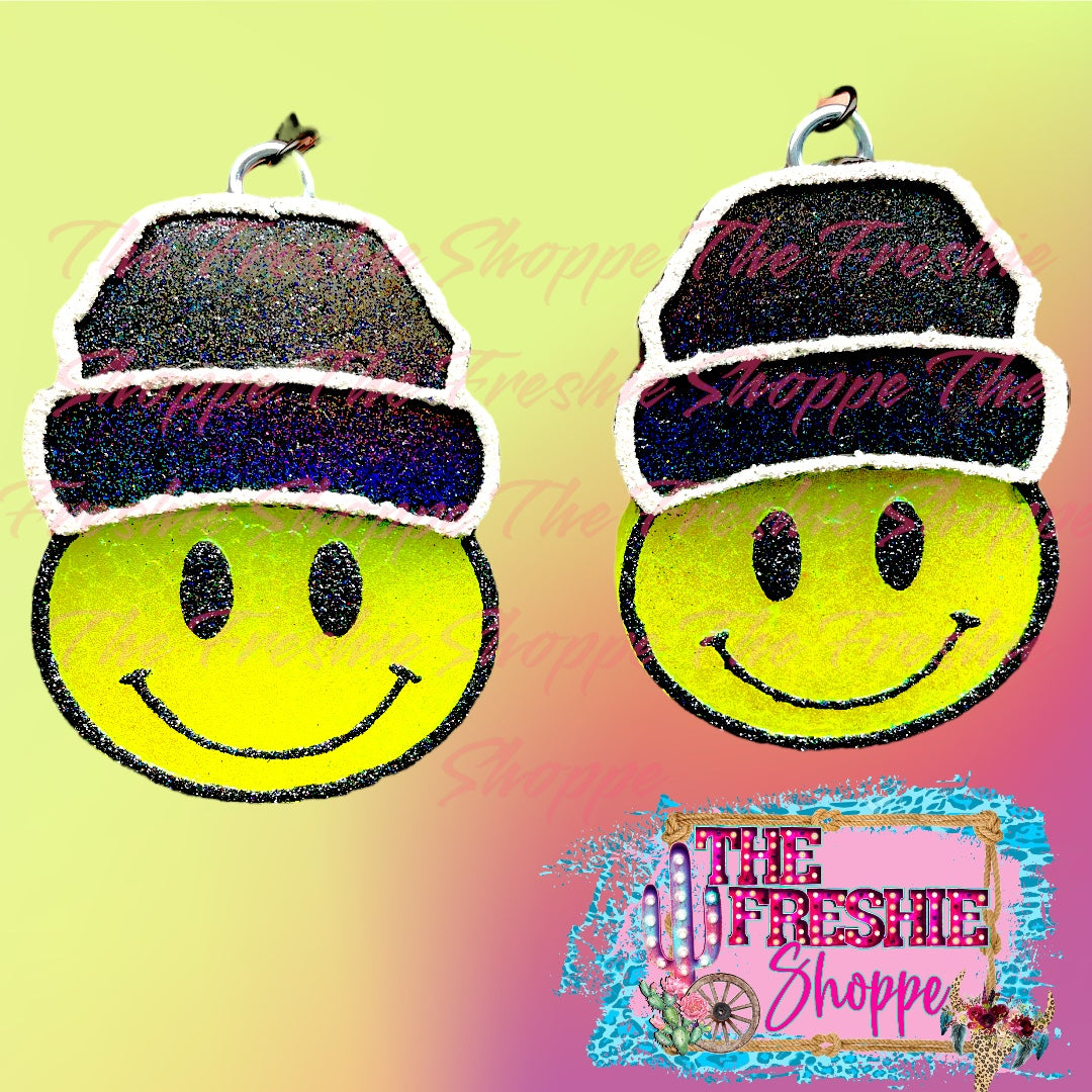 Smiley Face Beanie Vent Clips