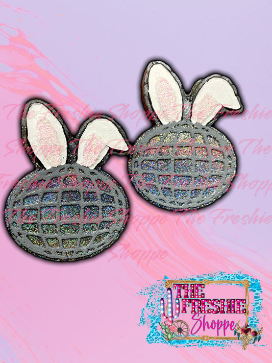 Disco ball bunny ear vent clips